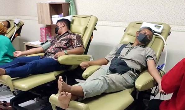 PMI Kota Tangsel Bersama DABS Teknologi Gelar Aksi Donor Darah