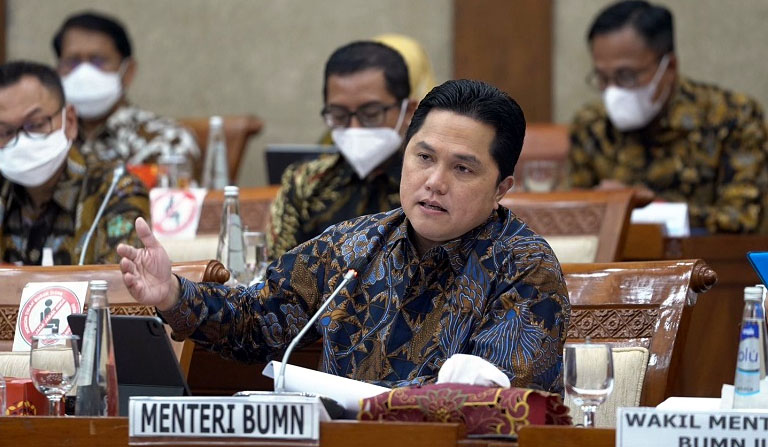 Erick Thohir Ungkap Laba Bersih BUMN 2021 Capai Rp126 Triliun