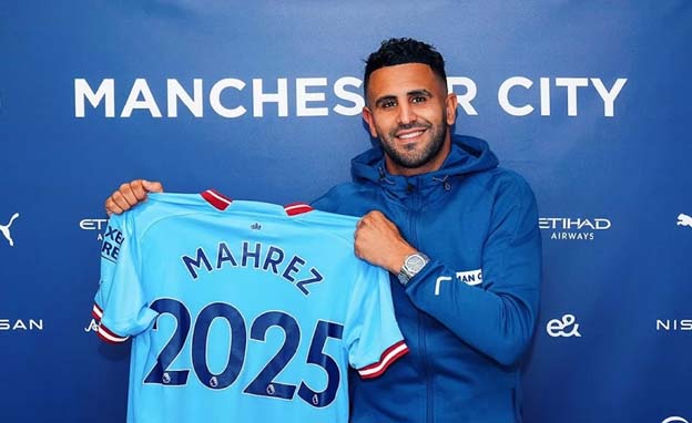 Riyad Mahrez Tandatangani Kontrak Baru Manchester City Hingga 2025