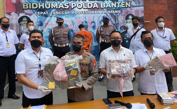 Polda Banten Sita Aliran Dana Rp1 Miliar Hasil Kejahatan Narkoba