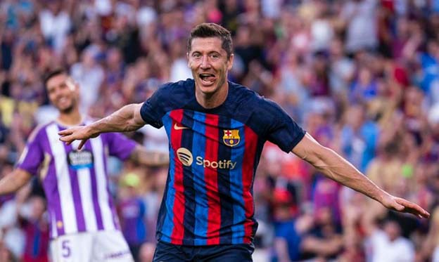 Barcelona 4-0 Real Valladolid: Robert Lewandowski Sukses Mencetak Dua Gol