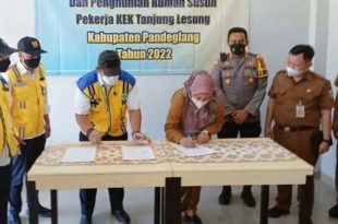 Kementerian PUPR Serahkan Hunian Rusun Pekerja KEK Tanjung Lesung