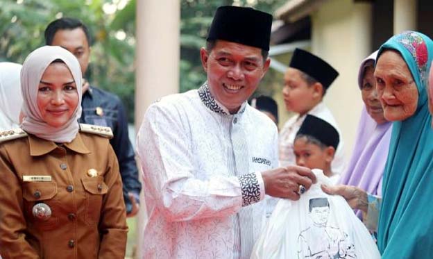 Walikota Serang Hadiri Acara Santunan Yatim Piatu di Masjid Al-Ikhlas