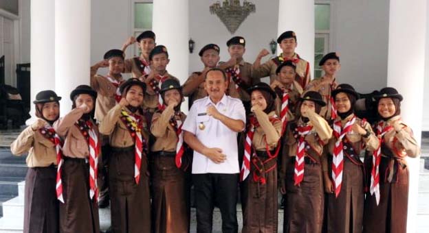 Wabup Lebak Melepas Kontingen Jambore Nasional Pramuka XI