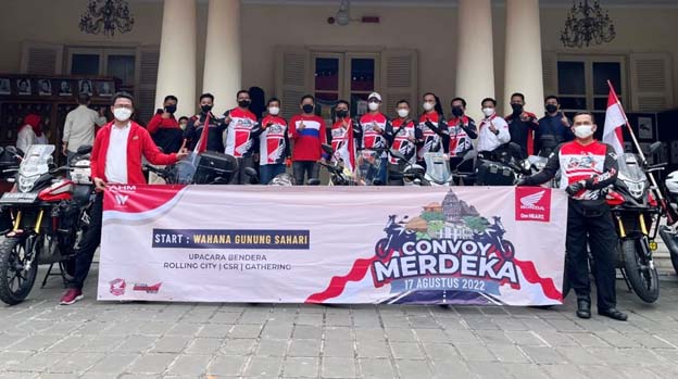 HUT RI ke-77, Komunitas Honda Gelar Community Convoy Merdeka