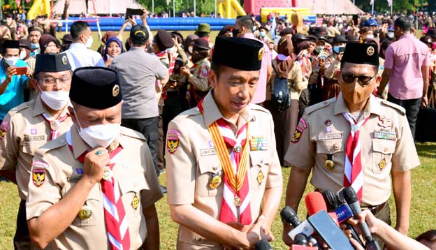 Presiden Jokowi Apresiasi Pelaksanaan Jambore Nasional XI Tahun 2022