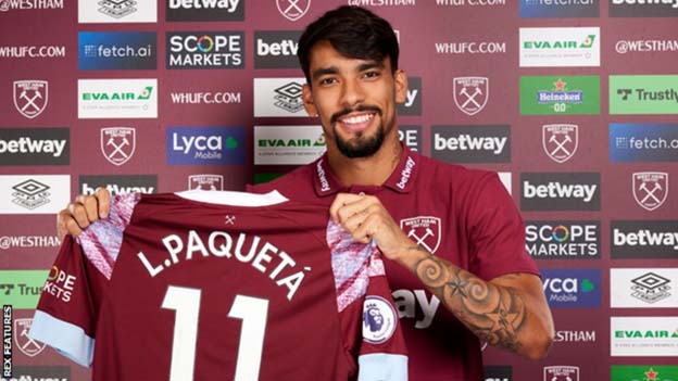West Ham Konfirmasi Penandatanganan Rekor Klub untuk Lucas Paqueta