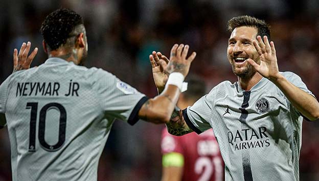 Clermont 0-5 Paris Saint-Germain: Neymar dan Messi Tak Terhentikan