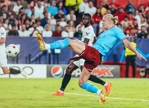 Sevilla 0-4 Man City: Erling Haaland Berhasil Mencetak Dua Gol