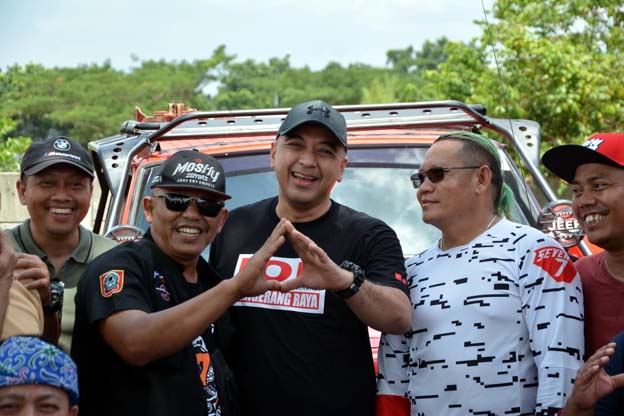 Zaki Hadiri Meet Up IOF Tangerang Raya di Sirkuit Offroad BSD City