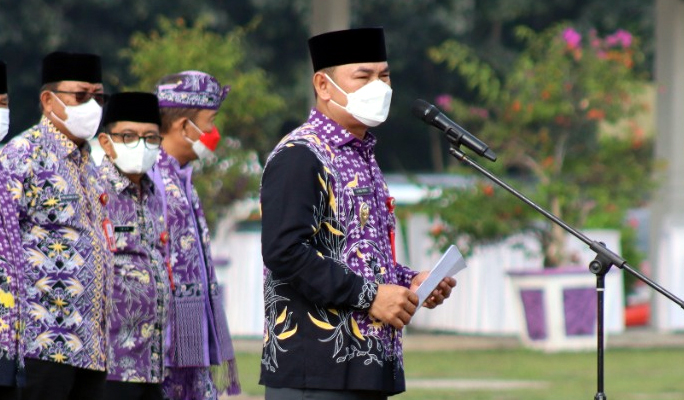 Wabup Pimpin Pelaksanaan Apel HUT Kabupaten Tangerang ke-390