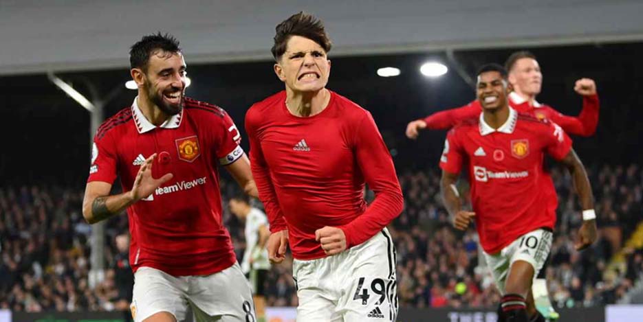 Fulham 1-2 Man United: Garnacho Menutup Kemenangan Dramatis