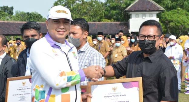 Bupati Zaki Mengukuhkan Atlet Kontingen Porprov VI Banten
