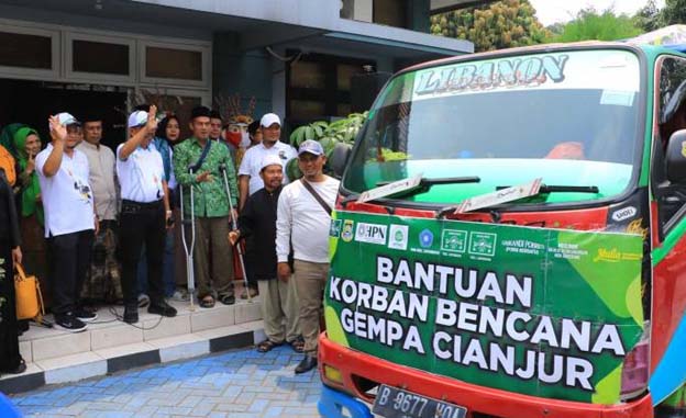 Sachrudin Lepas Bantuan dari HPN untuk Korban Gempa Cianjur