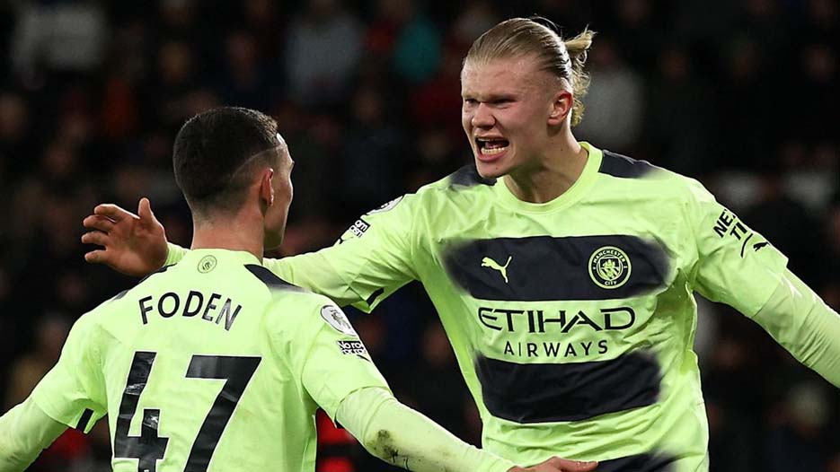 Bournemouth 1-4 Man City: Erling Haaland Mencetak Gol ke-27 di Liga Premier
