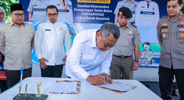 Benyamin Dukung Gerakan Masyarakat Pemasangan Tanda Batas