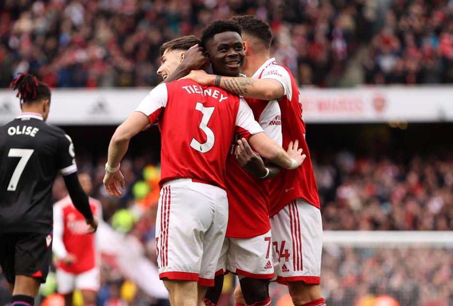 Arsenal 4-1 Palace: The Gunners Unggul Delapan Poin di Liga Premier