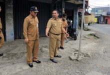 Walikota Arief Tinjau Langsung Perbaikan Jalan Benteng Betawi