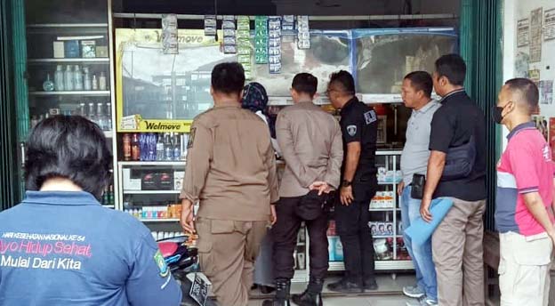 Polres Metro Bersam BPOM Banten Razia Toko Penjual Obat Keras