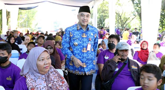 Bupati Zaki Lepas 28 Bus Rombongan Mudik Gratis ke 4 Provinsi