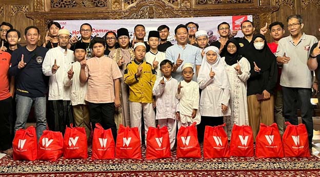 Komunitas Honda Beri Santunan Ramadhan untuk Anak Yatim
