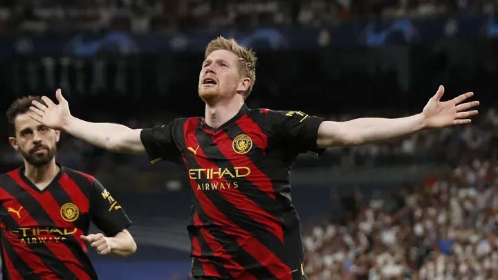 Real Madrid 1-1 Man City: Kevin De Bruyne dan Vinicius Jr Bertukar Gol