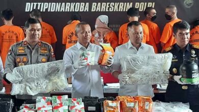 Bareskrim Tangkap 16 Tersangka Pengedar Narkoba, 75 Kg Sabu Disita