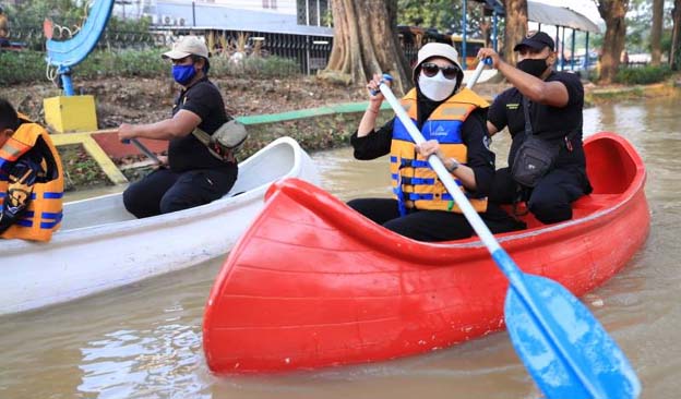Wisata Perahu Kano Gratis Pindah ke Situ Gede Modernland