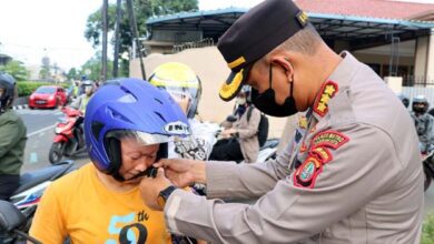 Polisi Sosialisasi Pemberlakuan Tilang Manual di Kota Tangerang