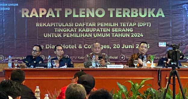 KPU Kabupaten Serang Gelar Rapat Pleno Terbuka