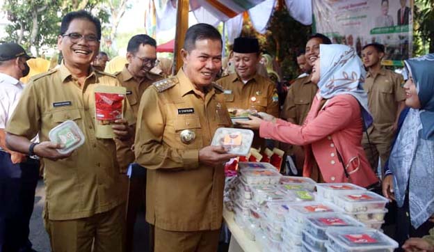 DKP3 Kota Serang Gelar Bazar Pangan Murah di Areal Puspemkot