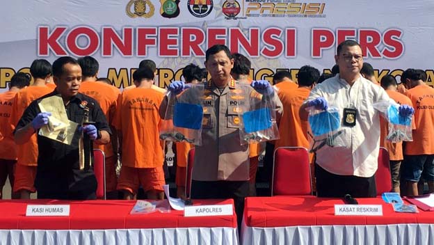 Polres Metro Ungkap Penangkapan Puluhan Pelaku Curanmor