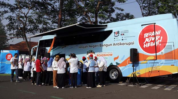 Road Show Bus KPK Sosialisasi Anti Korupsi di Kota Tangerang