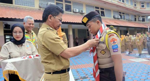 Sachrudin Lepas Kontingen Cabang Kota Tangerang Ikut Peransaka