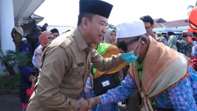 Ratusan Jamaah Haji Asal Kabupaten Serang Tiba di Pendopo Bupati