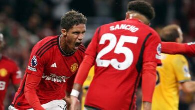 Raphael Varane Memastikan Kemenangan Man Utd Atas Wolves 1-0