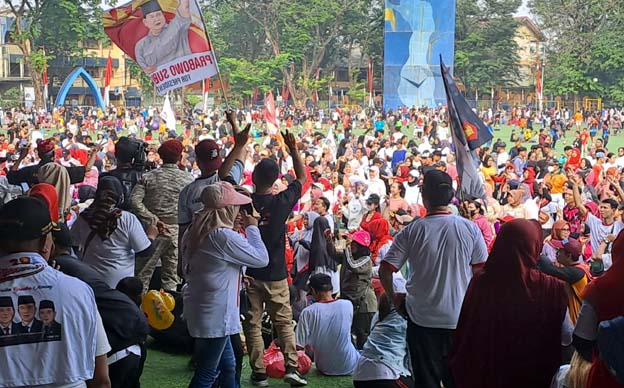 Dongkrak Suara, DPC Gerindra Gelar Gerak Jalan Sehat dan Senam Bersama