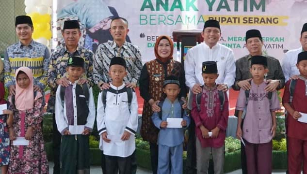 Pemkab Serang Menggelar Lebaran Anak Yatim Bersama Bupati