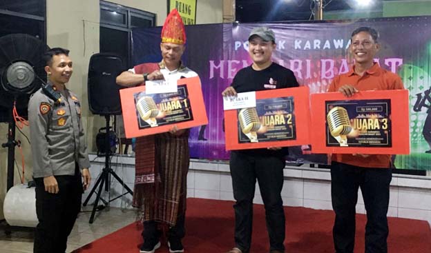 Meriahkan HUT ke-78 RI, Polsek Karawaci Gelar Lomba Karaoke