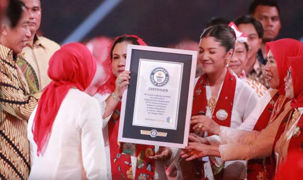 PKK Provinsi Banten Berpartisipasi Pemecahan Rekor Dunia Angklung