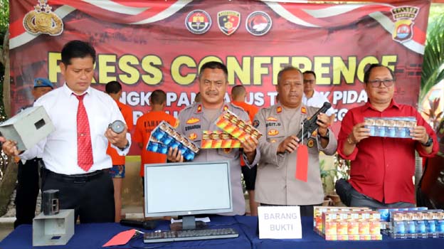 Polsek Cilegon Tangkap 5 Pelaku Pembobol Gudang Rokok