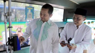 Arief Hadiri Peluncuran Sistem Pembayaran BRT Gunakan E-Money