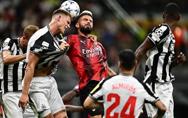 Newcastle Menahan Imbang AC Milan di Awal Kampanye Liga Champions