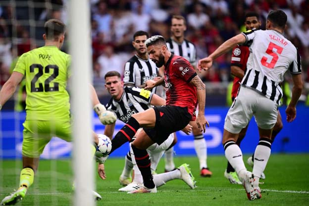 Newcastle Menahan Imbang AC Milan di Awal Kampanye Liga Champions