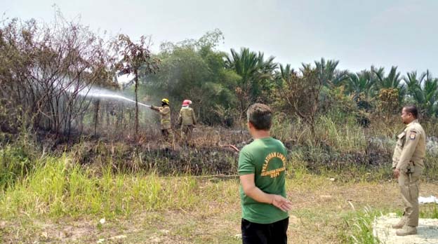Satpol PP Tindak Lanjuti Soal Pembakaran Lahan di Kecamatan Tigaraksa