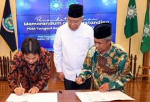 Benyamin Hadiri Pengukuhan PD Muhammadiyah dan Aisyiyah Tangsel