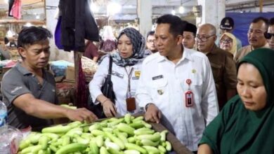 Pj Bupati Tangerang Pantau Stok Bahan Pokok di Pasar Gudang Tigaraksa