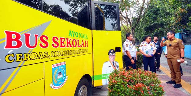 Antar Jemput Sekolah, Pilar Pastikan Kesiapan Bus Trans Anggrek
