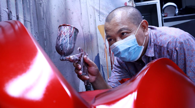 Tampil Beda, Painting Shop Wahana Siap Wujudkan Motor Stylish