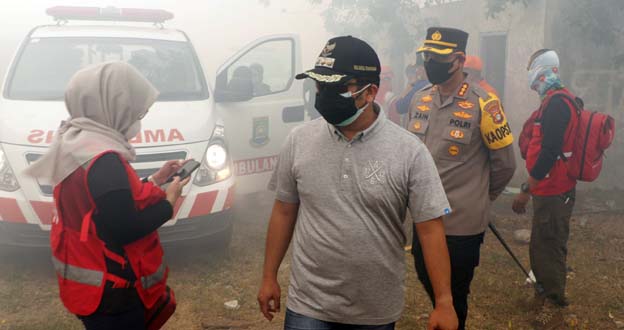 Arief Terus Pantau Dampak Terbakarnya TPA Rawa Kucing